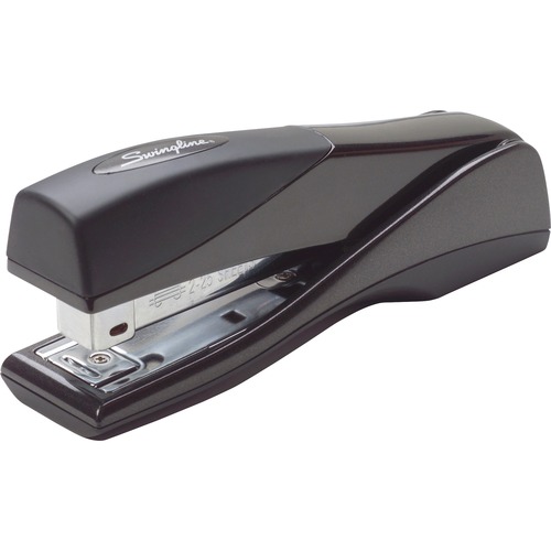 Swingline Optima Grip Stapler - 25 of 20lb Paper Sheets Capacity - 210 Staple Capacity - Full Strip - 1/4" Staple Size - Graphite Black = SWI87810