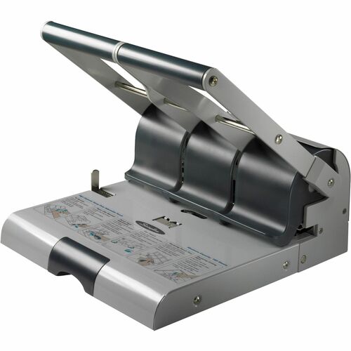 Swingline High-Capacity Adjustable Punch - 2 - 3 Holes - Adjustable Centers - 3 Punch Head(s) - 160 Sheet - 9/32" , 11/32" Punch Size - Gray