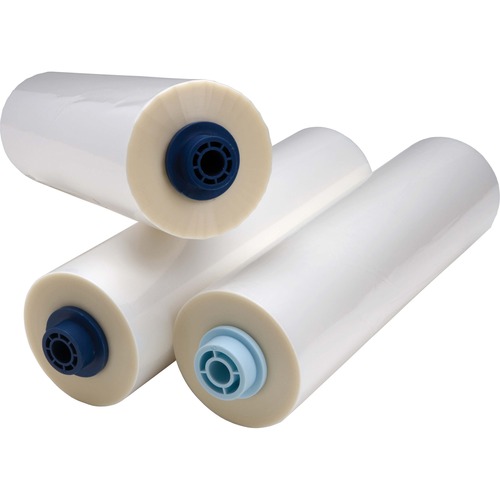 GBC EZ Load Blue End Cap Laminating Roll Film - Laminating Pouch/Sheet Size: 12" Width x 300 ft Length x 1.70 mil Thickness - Glossy - Clear - Polyester - 2 / Box