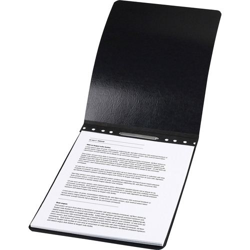 ACCO Presstex Letter Recycled Report Cover - 3" Folder Capacity - 8 1/2" x 11" - Folder - Presstex, Tyvek - Black - 60% Recycled - 1 Each