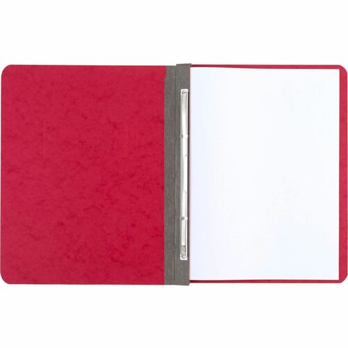 Acco Presstex Letter Recycled Report Cover - 3" Folder Capacity - 8 1/2" x 11" - Tyvek, Leather - Executive Red - 30% Recycled - 1 Each