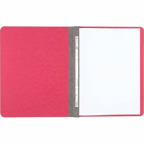 ACCO Letter Recycled Report Cover - 3" Folder Capacity - 8 1/2" x 11" - Executive Red - 50% Recycled - 1 Each