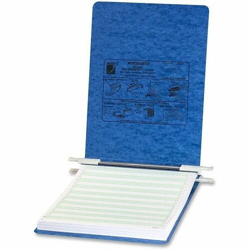 Acco PRESSTEX Unburst Sheet Covers - 6" Binder Capacity - Letter - 8 1/2" x 11" Sheet Size - Light Blue - Recycled - Retractable Filing Hooks, Hanging System, Moisture Resistant, Water Resistant - 1 Each