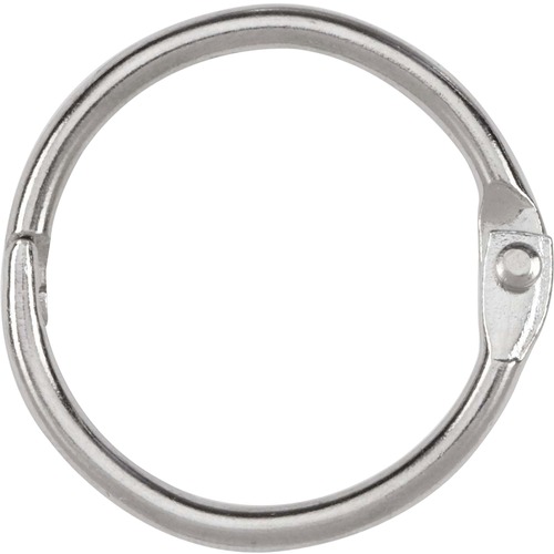 ACCO Loose-Leaf Rings - 1" Maximum Capacity - 175 x Sheet Capacity - Silver - Nickel - 100 / Box