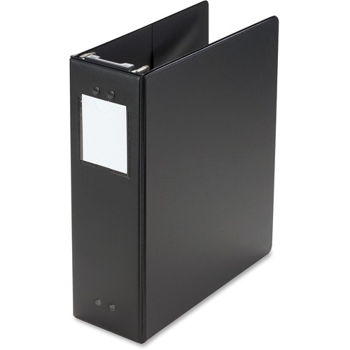 Wilson Jones Large-Capacity Hanging Binder - 3" Binder Capacity - Letter - 8 1/2" x 11" Sheet Size - 870 Sheet Capacity - Post Fastener(s) - 2 Internal Pocket(s) - Vinyl - Black - Locking Mechanism, Label Holder, Retractable Filing Hooks, Hanging System -