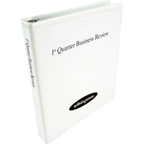 Wilson Jones 386 Basic View Binder - 1 1/2" Binder Capacity - Letter - 8 1/2" x 11" Sheet Size - 380 Sheet Capacity - 3 x D-Ring Fastener(s) - 2 Internal Pocket(s) - Vinyl - White - 1.60 lb - Tear Resistant, Crack Resistant, Gap-free Ring, Locking Mechani