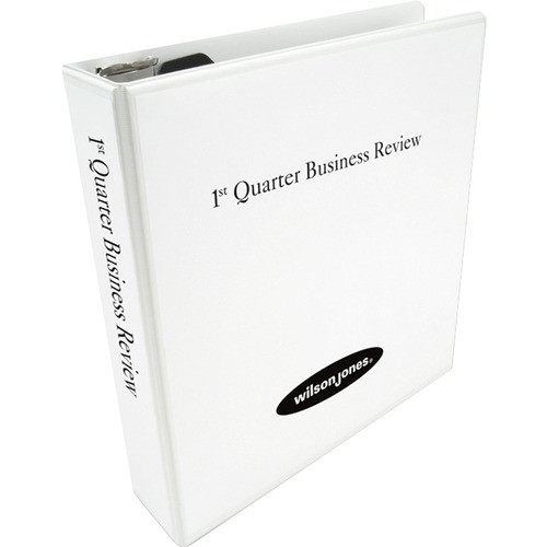 Wilson Jones 386 Basic View Binder - 2" Binder Capacity - Letter - 8 1/2" x 11" Sheet Size - 480 Sheet Capacity - 3 x D-Ring Fastener(s) - 2 Internal Pocket(s) - Vinyl - White - 2 lb - Tear Resistant, Crack Resistant, Gap-free Ring, Locking Mechanism, Hea