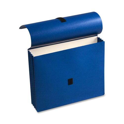 Wilson Jones ColorLife Recycled File Wallet - 9 1/2" x 11 3/4" - 3 1/2" Expansion - Dark Blue - 50% Recycled - 1 Each