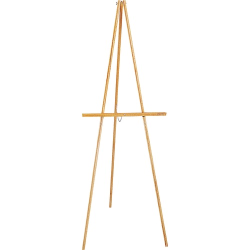 Quartet Lightweight Wood Display Easel - 64" Height - Wood - Oak