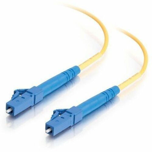 C2G 3m LC-LC 9/125 OS2 Simplex Single-Mode PVC Fiber Optic Cable - Yellow