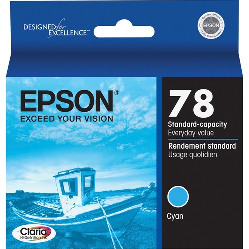 Epson T078220 (78) Claria Ink, Cyan - W.B. Mason