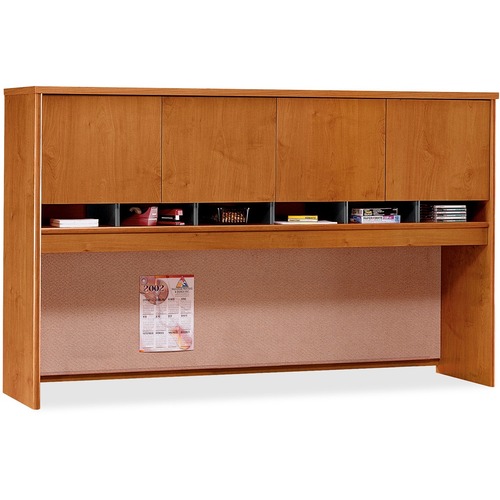 Bush Business Furniture Series C72W 4 Door Hutch in Natural Cherry - 43" Height x 71" Width x 15.4" Depth - 4 Door(s) - Finish: Natural Cherry - 1 Each