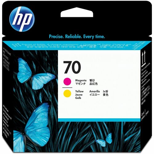 HP 70 (C9406A) Original Printhead - Single Pack - Inkjet - Magenta, Yellow - 1 Each