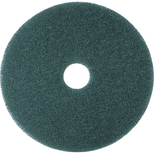 3M™ Blue Cleaner Pad 5300 - 20" Diameter - 5/Carton x 20" Diameter - Polyester Fiber, Nylon - Blue