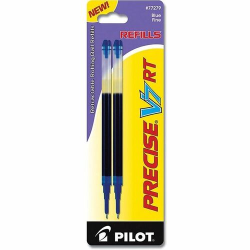 Pilot Precise V5 RT Premium Rolling Ball Pen Refills - 0.70 mm, Fine Point - Blue Ink - 2 / Pack