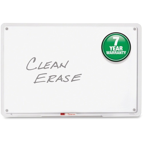 Quartet iQ Whiteboard - 46.5" (3.9 ft) Width x 31" (2.6 ft) Height - White Surface - Clear, Translucent Frame - Horizontal/Vertical - 1 / Each