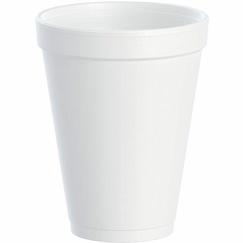 Dart Insulated Foam Cups - 12oz - 354.88 mL - 1000 / Carton - White - Foam - Coffee, Soft Drink, Hot Cider, Hot Chocolate, Juice, Cappuccino, Tea, Cold Drink