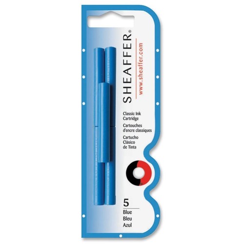 Sheaffer Skrip Fountain Pen Ink Cartridges - Blue Ink - 5 / Pack - Rollerball Pens - SHF96320