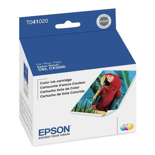 Epson T041 Original Ink Cartridge - Inkjet - 300 Pages - Cyan, Yellow, Magenta - 1 Each - Ink Cartridges & Printheads - EPST041020S