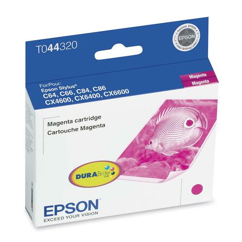 Epson DURABrite T0443 Original Ink Cartridge - Inkjet - 450 Pages - Magenta - 1 Each