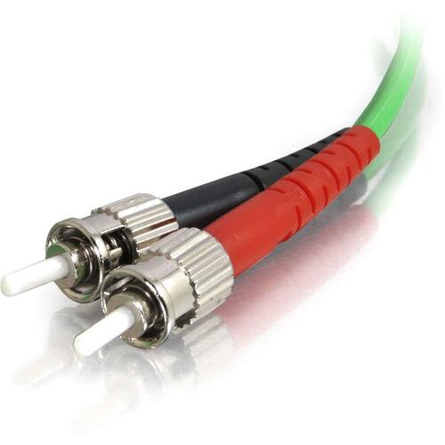 C2G-1m ST-ST 62.5/125 OM1 Duplex Multimode PVC Fiber Optic Cable - Green - Fiber Optic for Network Device - ST Male - ST Male - 62.5/125 - Duplex Multimode - OM1 - 1m - Green