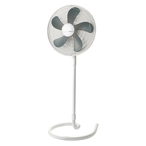 Holmes 16" Oscillating Four-In-One Stand Fan - 16" Diameter - 3 Speed - Adjustable Height, Oscillating - Metal, Plastic - White