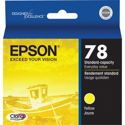 Epson Claria Original Ink Cartridge - Inkjet - Yellow - 1 Each - Ink Cartridges & Printheads - EPST078420S