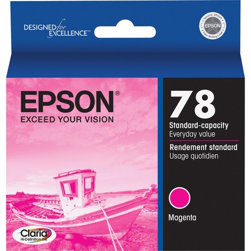 Epson Claria Original Ink Cartridge - Inkjet - Magenta - 1 Each - Ink Cartridges & Printheads - EPST078320S