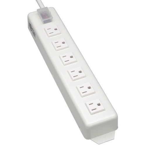 Tripp Lite Power It! Power Strip with 6 Right-Angle Outlets 15 ft. (4.57 m) Cord Transparent Switch Cover - NEMA 5-15P - 6 NEMA 5-15R - 15ft