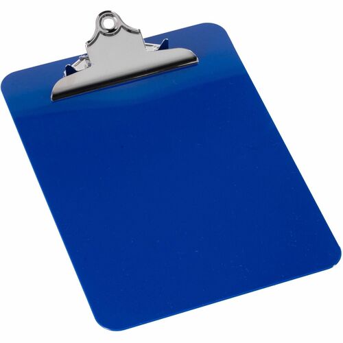 Nature Saver Recycled Plastic Clipboards - 1" Clip Capacity - 8 1/2" x 11" - Heavy Duty - Plastic - Blue - 1 Each - Clipboards - NAT01542