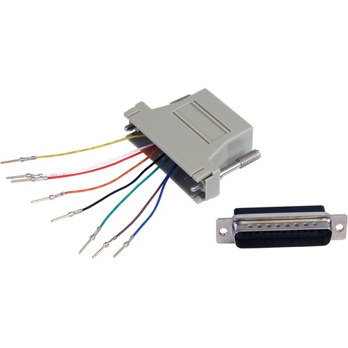 StarTech.com DB25 to RJ45 Modular Adapter - Serial adapter - DB-25 (M) - RJ-45 (F) - Convert a DB25 male connector to an RJ45 female connector