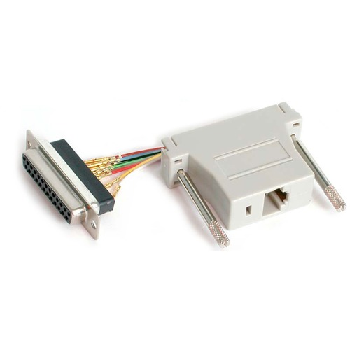 StarTech.com DB25 to RJ45 Modular Adapter - Serial adapter - DB-25 (F) - RJ-45 (F) - Convert a DB25 male connector to an RJ45 female connector