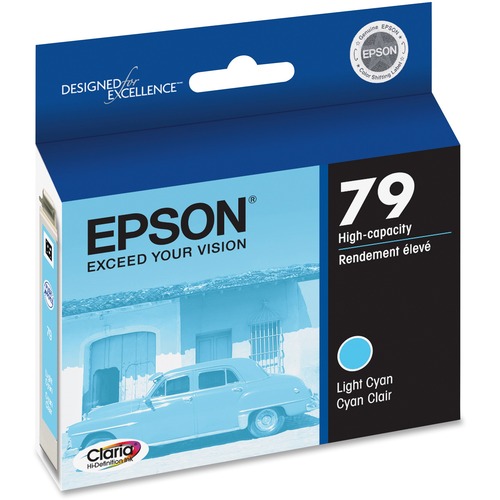 Epson 79 Original Ink Cartridge - Inkjet - Light Cyan - 1 Each - Ink Cartridges & Printheads - EPST079520