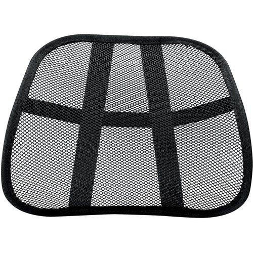 Fellowes Office Suites Mesh Back Support - Black - Mesh Fabric = FEL8036501