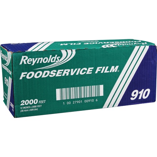 Reynolds 910 Foodservice Film - 12" Width x 2000 ft Length - 1 Wrap(s) - Clear