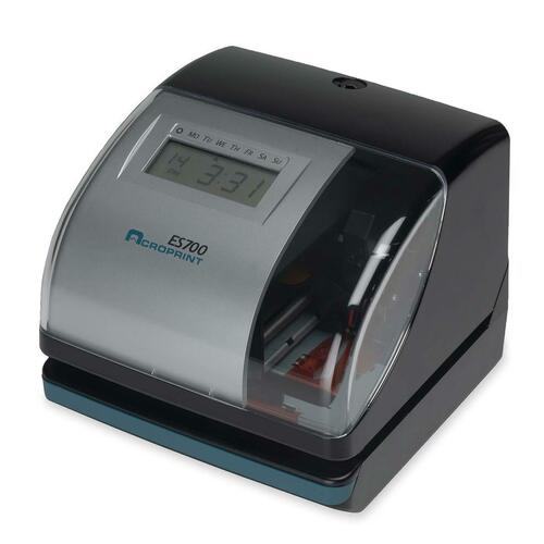Acroprint Electronic Time Recorder/Document Stamp - Card Punch/Stamp - Digital - Day, Date, Month Record Time