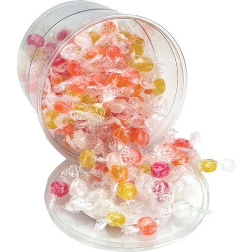 Office Snax Sugar-free Candy Tub - Fruit - Individually Wrapped - 1.70 lb - 1 Each