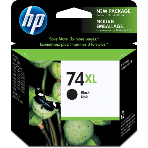 HP 74XL Original Ink Cartridge - Single Pack - Inkjet - 750 Pages - Black - 1 Each