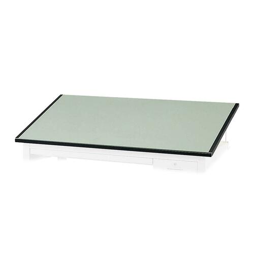 Safco Precision Drafting Tabletop - Green Rectangle Top - Enamel Base - 37.50" Table Top Length x 72" Table Top Width x 1" Table Top Thickness - Assembly Required - Melamine - 1 Each