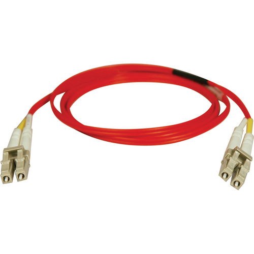 Tripp Lite 1M Duplex Multimode 62.5/125 Fiber Optic Patch Cable LC/LC Red 3' 3ft 1 Meter - LC Male - LC Male - 3.28ft - Red