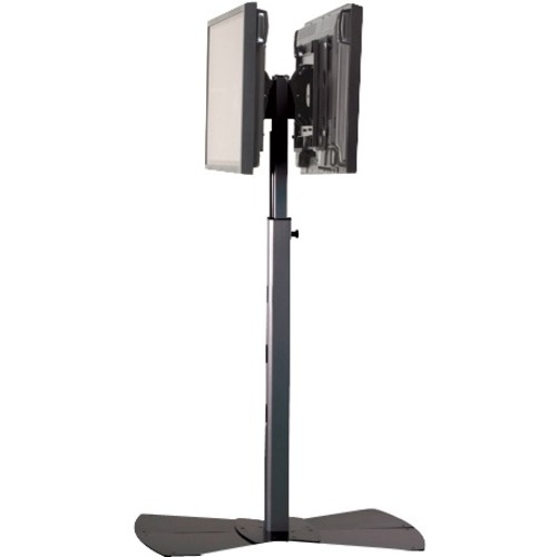 Chief Medium Flat Panel Dual Display Stand - For Displays 32-65" - Black - Up to 250lb Flat Panel Display - Black