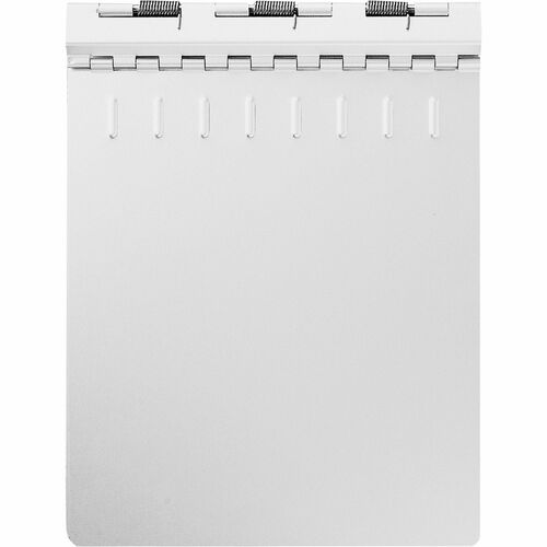 SKILCRAFT Aluminum Notepad Binder - 0.50" Clip Capacity - 8 1/2" x 11" - Aluminum - Silver - 1 Each