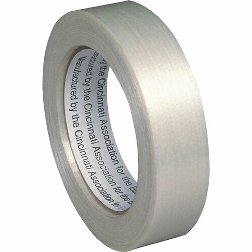 SKILCRAFT Filament Tape - 1" Width x 60yd Length - 3" Core - 1 Roll - Off-white