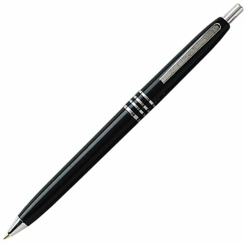 SKILCRAFT Retractable Ballpoint Pen - Fine Pen Point - Refillable - Retractable - Black - Black Barrel - 1 Dozen