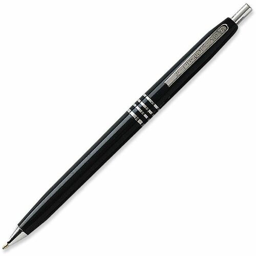 SKILCRAFT Retractable Ballpoint Pen - Medium Pen Point - Refillable - Retractable - Black - Black Barrel - 1 Dozen