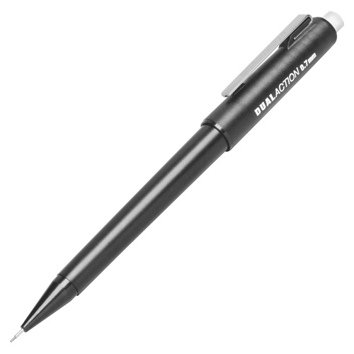 SKILCRAFT Twist Top Mechanical Pencil - #2 Lead - 0.7 mm Lead Diameter - Black Barrel - 1 Dozen