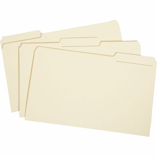 SKILCRAFT Manila File Folder - 8 1/2" x 14" - 3/4" Expansion - Manila - Manila - 100 / Box