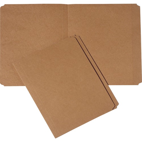 SKILCRAFT Medium Kraft Paperboard File Folder - 8 1/2" x 11" - 3/4" Expansion - Pressboard - Brown - 100 / Pack