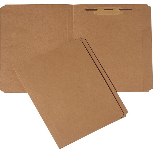 SKILCRAFT Medium Kraft Paperboard File Folder - 8 1/2" x 11" - 3/4" Expansion - 1 1/2" Fastener Capacity for Folder - Paperboard - Brown - 30% Recycled - 100 / Pack