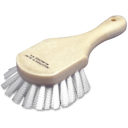 SKILCRAFT All Purpose Scrub Brush - 1.25" Nylon Bristle - 5" Handle Length - 1 Each